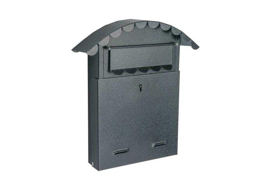 Zdjęcie: Skrzynka na listy szyld03 okrągła antyk szary METRO