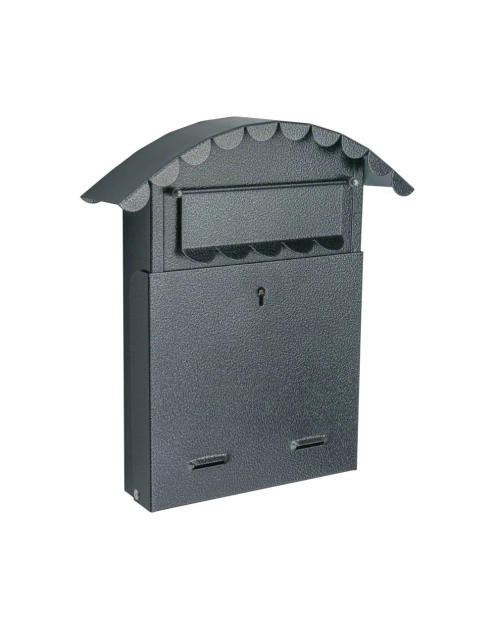 Zdjęcie: Skrzynka na listy szyld03 okrągła antyk szary METRO