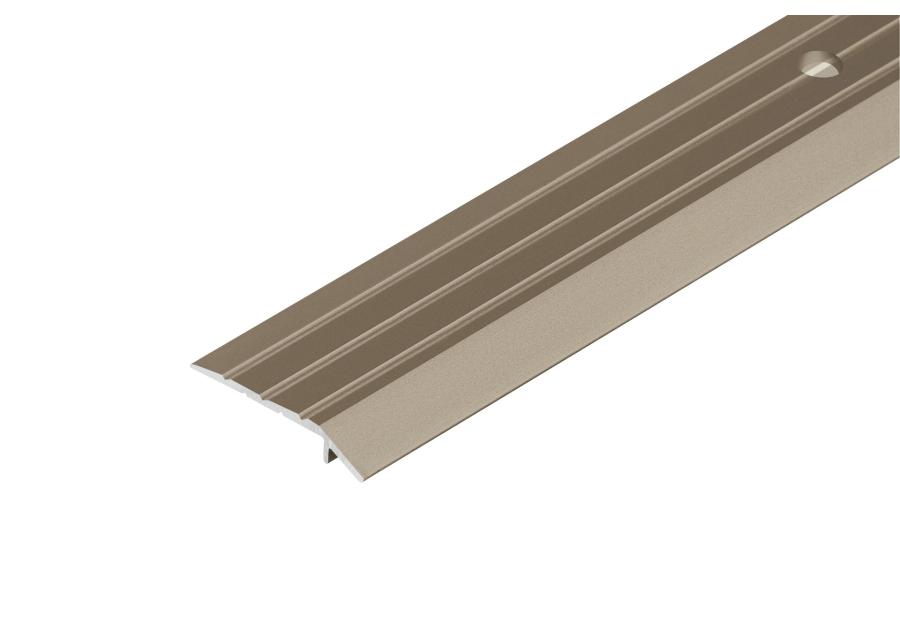 Zdjęcie: Profil progowy ochronny skośny aluminium anoda 30 mm 0,9 m szampan CEZAR