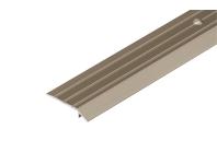 Zdjęcie: Profil progowy ochronny skośny aluminium anoda 30 mm 0,9 m szampan CEZAR