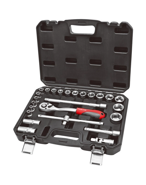 Zdjęcie: Zestaw 25 szt. nasadek i końcówek 1/2 CRV PROLINE