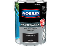 Zdjęcie: Farba emalia chlorokauczukowa 5 L czarny NOBILES