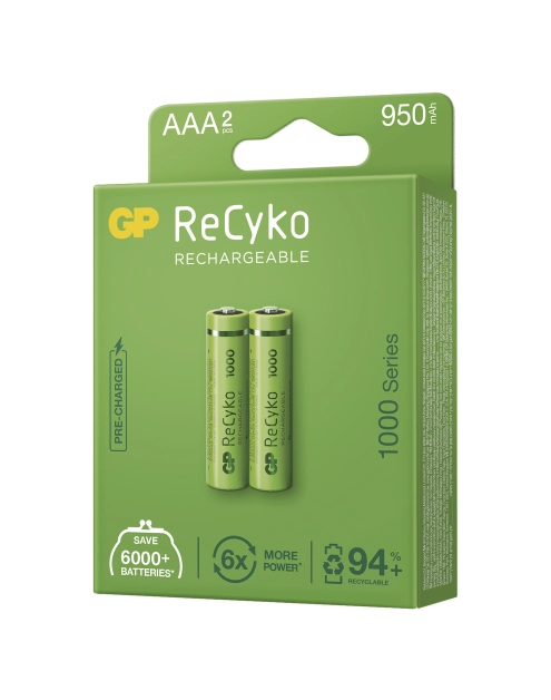 Zdjęcie: Akumulatorek GP ReCyko 1000 AAA (HR03) 2PP, MPP EMOS