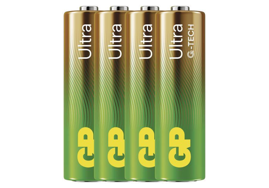 Zdjęcie: Bateria alkaliczna GP ULTRA AA (LR6) 4PP MB EMOS