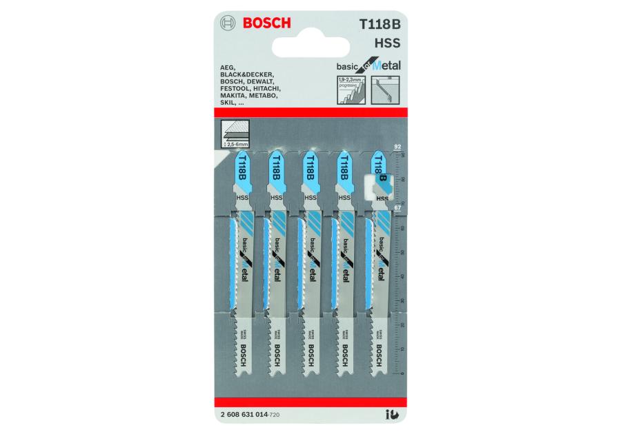 Zdjęcie: Brzeszczot T118B 5 sztuk BOSCH