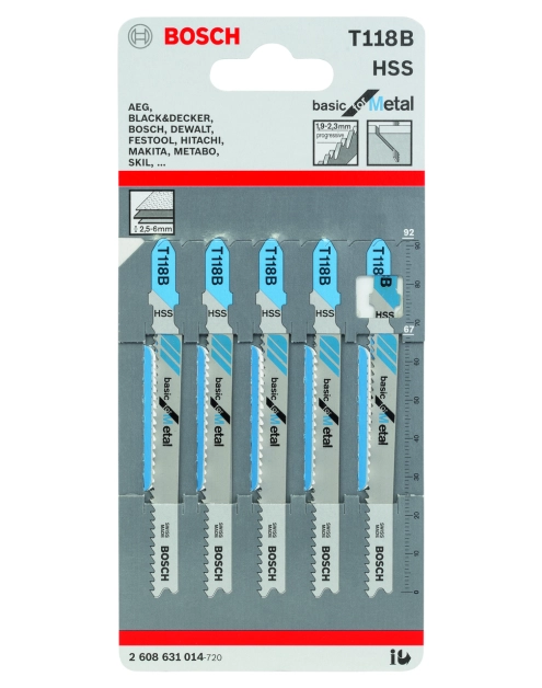 Zdjęcie: Brzeszczot T118B 5 sztuk BOSCH