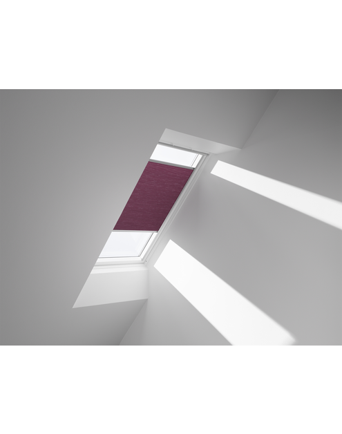 Zdjęcie: Roleta zaciemniająca energooszczędna FHC MK06 1051S podwójnie plisowana VELUX