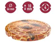 Zdjęcie: Zakrętka fi66/4 plaster miodu - 10 szt. 136353 BROWIN