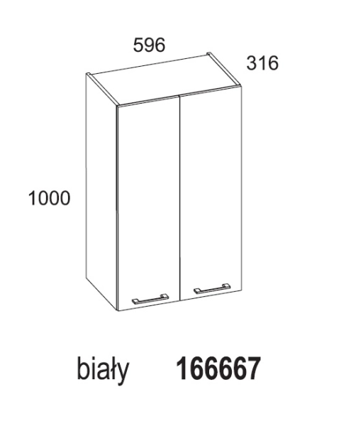 Zdjęcie: Szafka wisząca Modo 60 cm biała ELITA