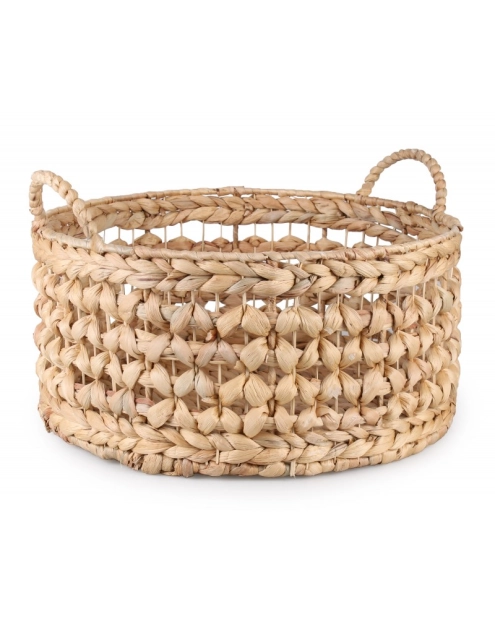 Zdjęcie: Kosz z hiacyntu wodnego z uchwytami 40x40x18/24 cm TIN TOURS