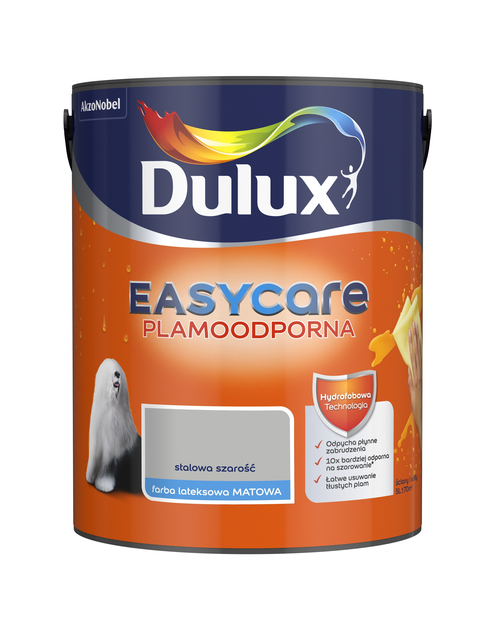 Zdjęcie: Farba do wnętrz EasyCare 5 L stalowa szarość DULUX