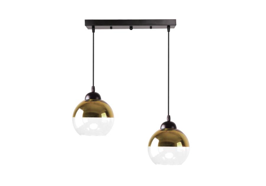 Zdjęcie: Lampa wisząca Contessa 2X40 W E27 czarny złoty CANDELLUX