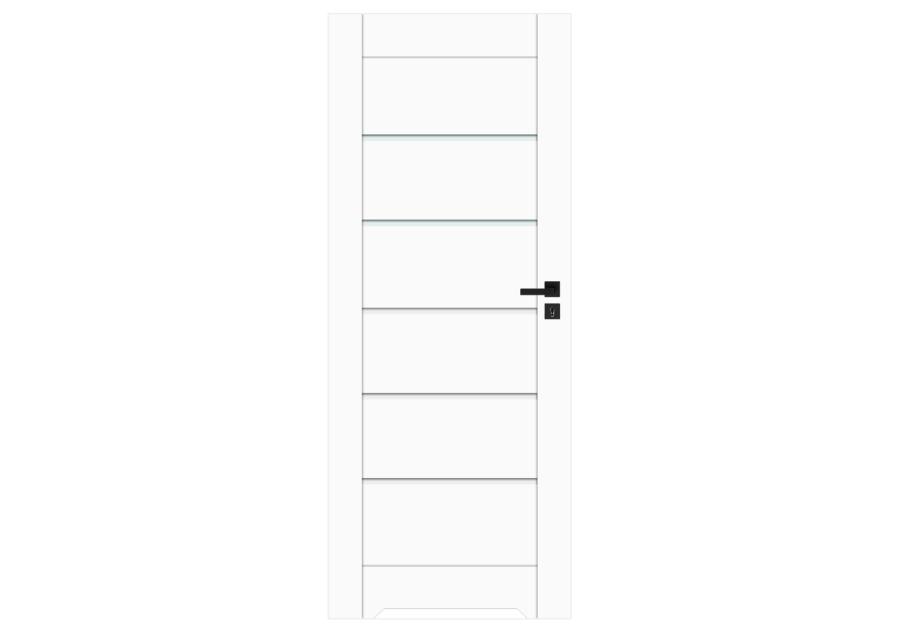 Zdjęcie: Skrzydło drzwiowe Chicago białe 70 cm prawe pełne z podcięciem WINDOOR