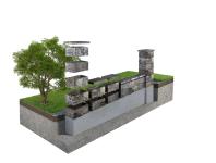 Zdjęcie: Daszek ogrodzenia Piro CP33 cyrkon JONIEC