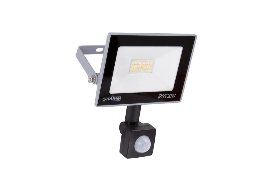 Zdjęcie: Naświetlacz SMD LED z czujnikiem ruchu Kroma LED S 20 W Grey NW kolor szary 20 W STRUHM