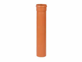 Rura kanalizacyjna PVC 110 mm - 100 cm pomarańczowa TYCNER