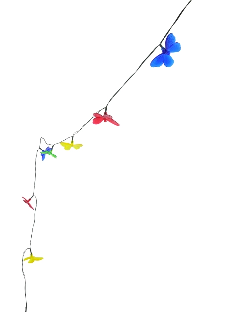 Zdjęcie: Girlanda solarna Motylki 10 LED multikolor 2 m POLUX
