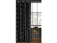 Zdjęcie: Zasłona dekoracyjna Pierre Cardin Margo 140x250 cm czarny EUROFIRANY