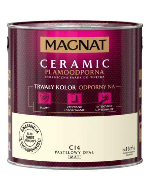 Zdjęcie: Farba ceramiczna 2,5 L pastelowy opal MAGNAT CERAMIC