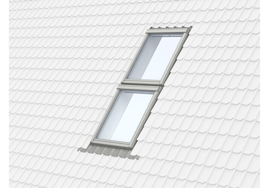 Zdjęcie: Kołnierz kombi EKW 0007E profilowany element górny, 78x118 cm VELUX