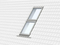 Zdjęcie: Kołnierz kombi EKW 0007E profilowany element górny, 78x118 cm VELUX