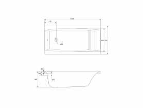 Wanna prostokątna Virgo 150x75 cm CERSANIT
