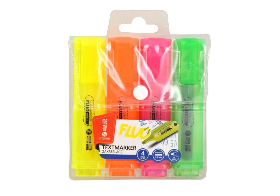 Zdjęcie: Zakreślacz Memobe 4-kolorowy DMS