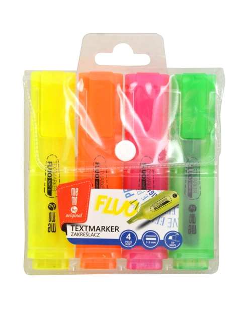 Zdjęcie: Zakreślacz Memobe 4-kolorowy DMS