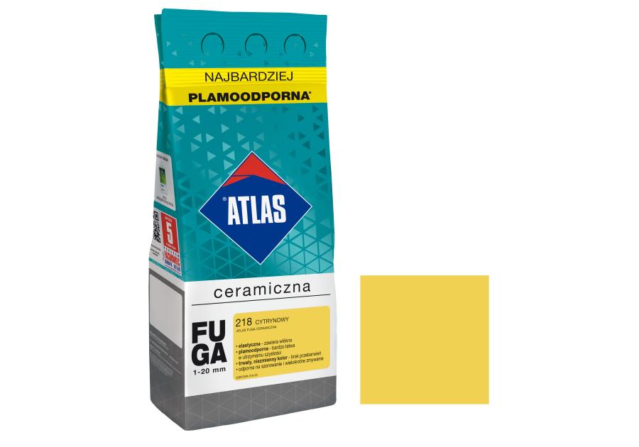 Zdjęcie: Fuga ceramiczna 218 cytrynowy, alubag, 2 kg ATLAS