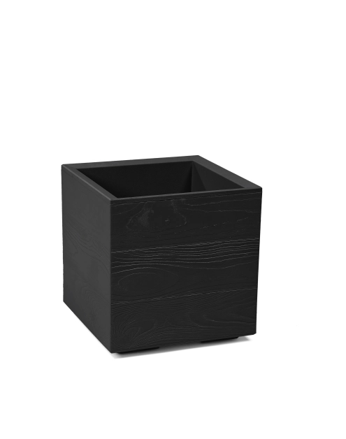 Zdjęcie: Kwietnik Karo 300x300x300 mm deska recycled, czarny LAMELA