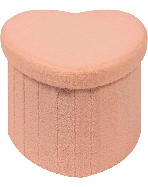 Zdjęcie: Pufa Milargo tkanina baranek różowy TS INTERIOR