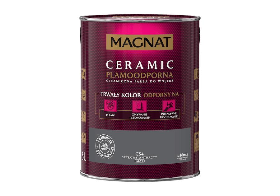 Zdjęcie: Farba ceramiczna 5 L stylowy antracyt MAGNAT CERAMIC
