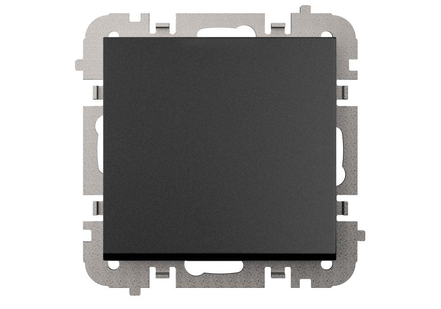 Zdjęcie: Łącznik Santra 1-biegunowy bez ramki, podtynkowy IP20 czarny ELEKTRO-PLAST