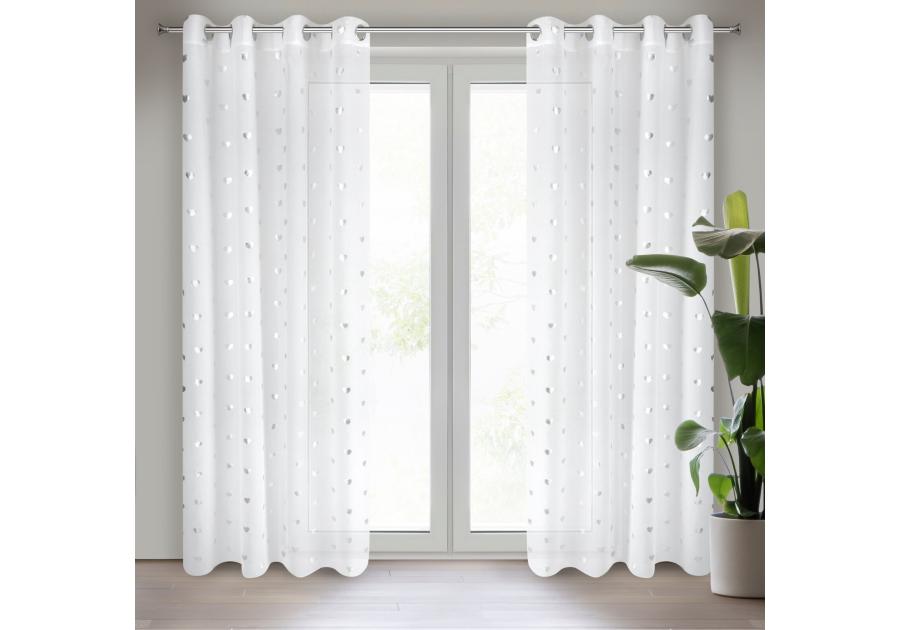 Zdjęcie: Firana gotowa Benay 140 x 250 cm biały EUROFIRANY