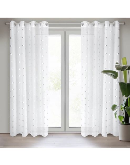 Zdjęcie: Firana gotowa Benay 140 x 250 cm biały EUROFIRANY