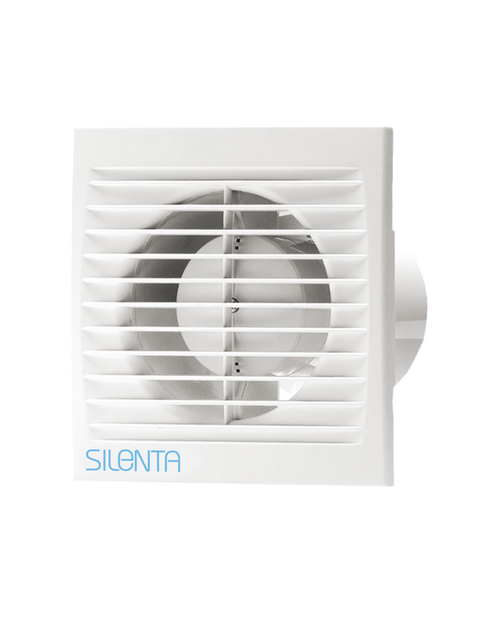 Zdjęcie: Wentylator osiowy płaski 150 mm z wyłącznikiem czasowym/czujnikiem wilgotności biały VENTIKA