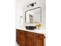 Zdjęcie: Wysoka bateria umywalkowa Gabro czarny/miedź INVENA