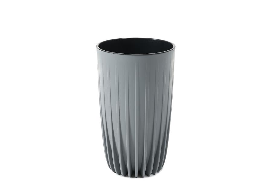 Zdjęcie: Donica Mira wysoka 300 mm szary LAMELA