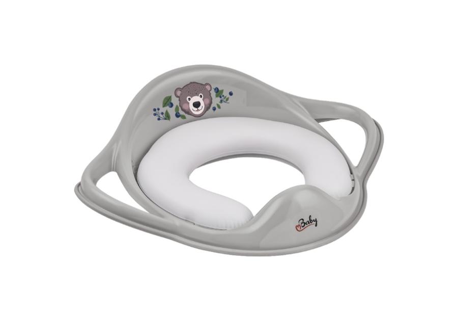 Zdjęcie: Nakładka sedesowa dla dzieci miękka Misiu Leśna Ferajna, szary NERGIS