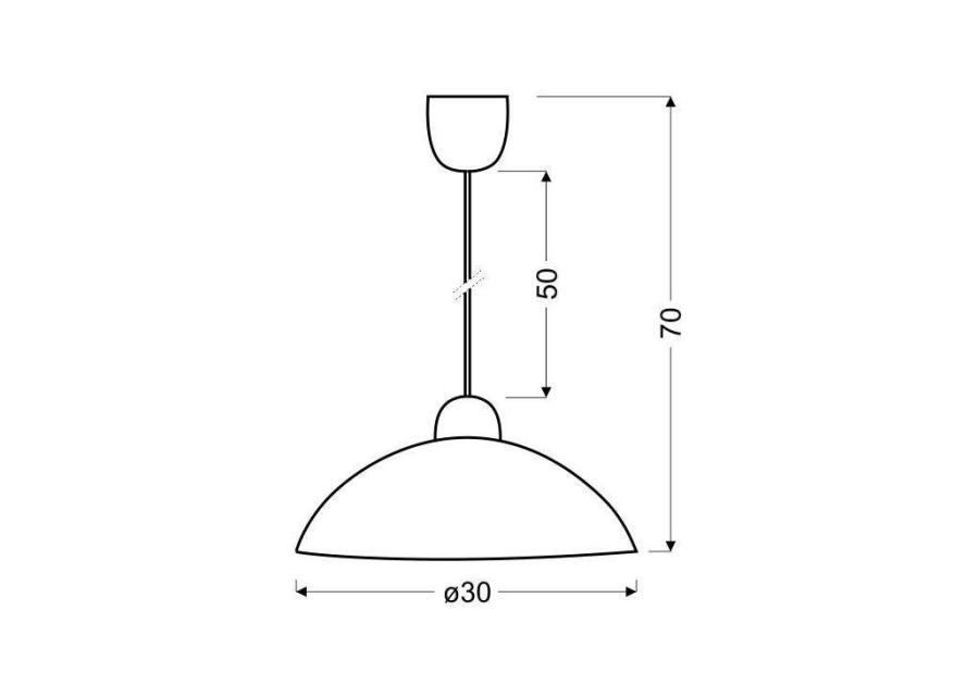 Zdjęcie: Lampa sufitowa wisząca 1x60 W E27 Lukrecja CANDELLUX