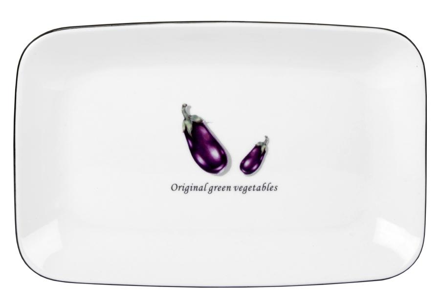 Zdjęcie: Półmisek Toskania z porcelany New Bone 23 cm wzór 4 Aubergine DECOR