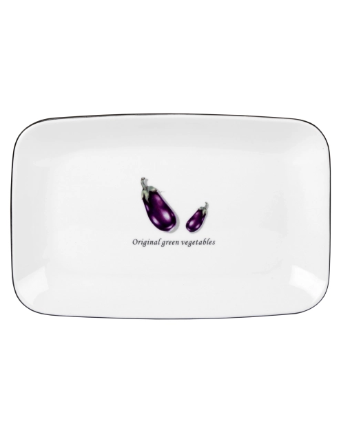 Zdjęcie: Półmisek Toskania z porcelany New Bone 23 cm wzór 4 Aubergine DECOR