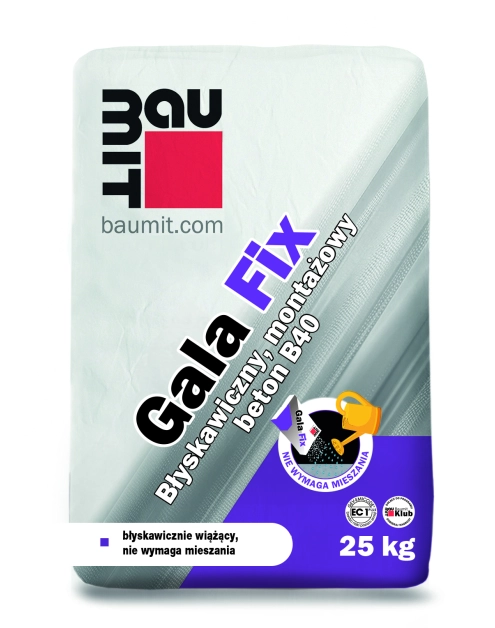 Zdjęcie: Beton montażowy błyskawiczny Gala Fix - 25 kg BAUMIT
