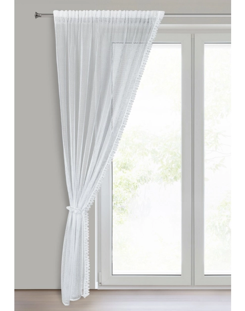 Zdjęcie: Firana gotowa Alex na taśmie 140 x 270 cm biały EUROFIRANY