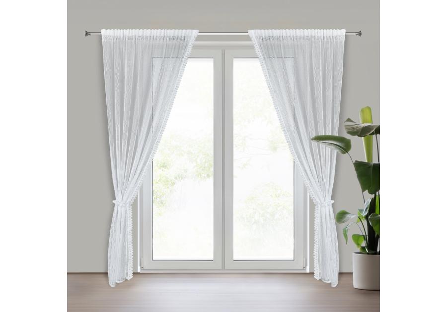 Zdjęcie: Firana gotowa Alex na taśmie 140 x 270 cm biały EUROFIRANY