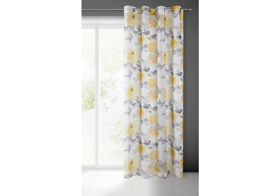 Zdjęcie: Zasłona gotowa Briana 140x250 cm żółty EUROFIRANY