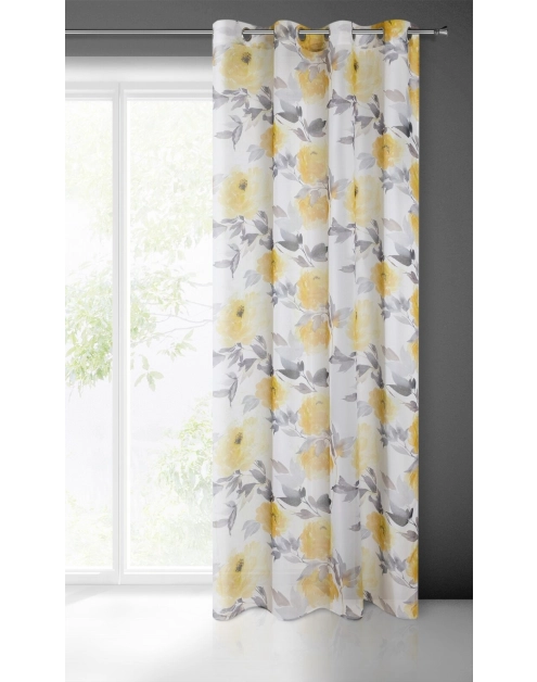 Zdjęcie: Zasłona gotowa Briana 140x250 cm żółty EUROFIRANY