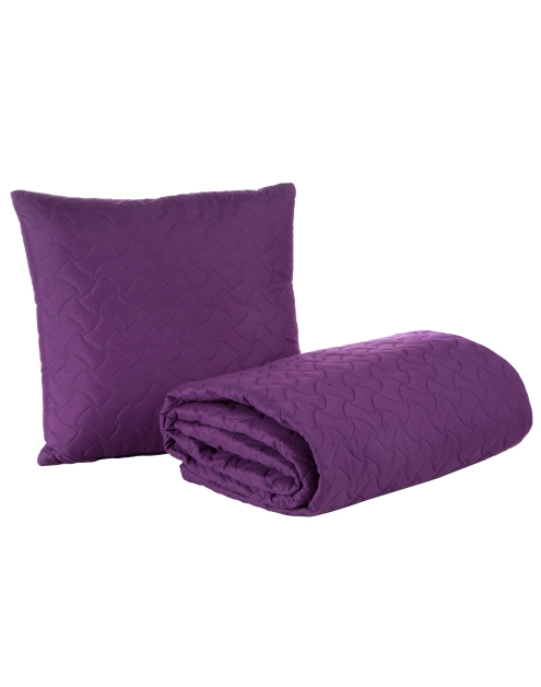 Zdjęcie: Narzuta 170x210 cm fioletowa + poduszka 40x40 cm EUROFIRANY
