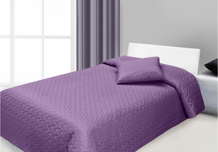 Zdjęcie: Narzuta 170x210 cm fioletowa + poduszka 40x40 cm EUROFIRANY