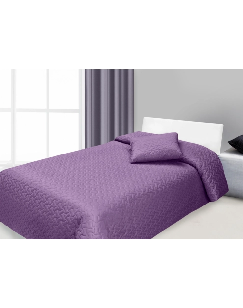Zdjęcie: Narzuta 170x210 cm fioletowa + poduszka 40x40 cm EUROFIRANY